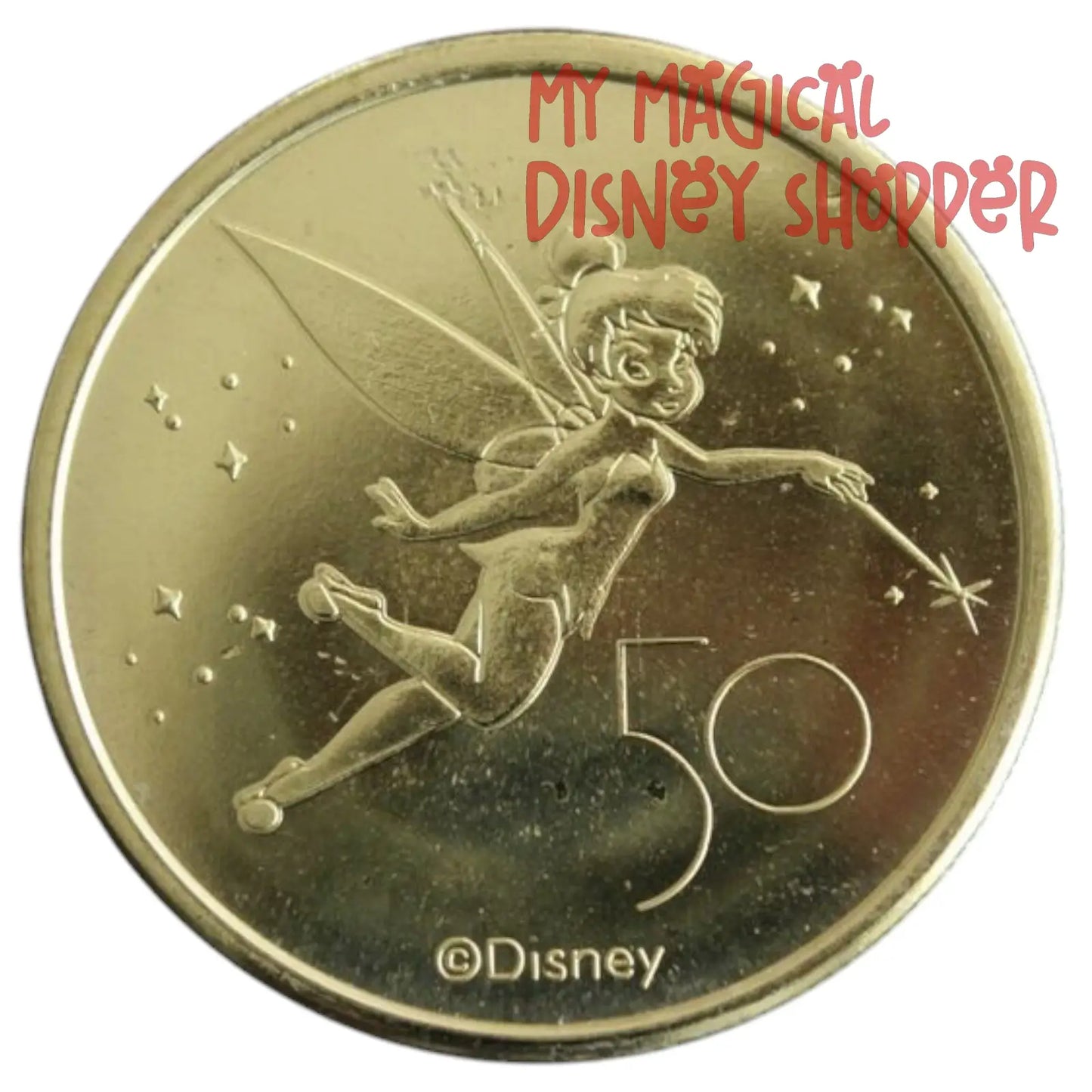 Tinker Bell Walt Disney World 50th Gold Medallion