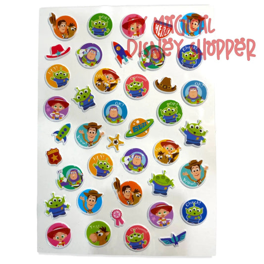Toy Story Puffy Stickers - 30 Count
