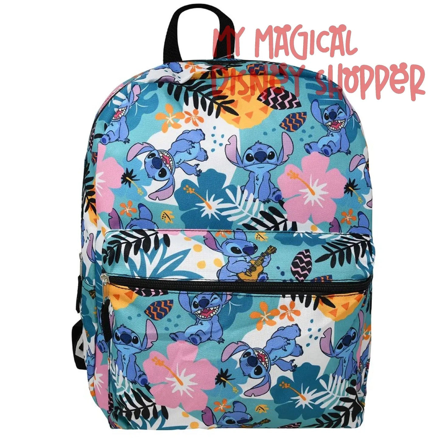 Tropical Stitch 16" All Over Print Backpack