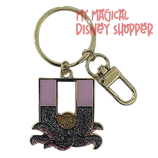 U Is For Ursula Disney Keychain - Character Alphabet