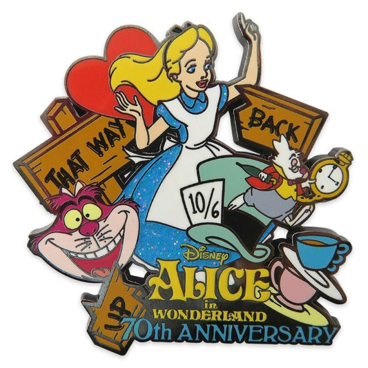 Alice in Wonderland 70th Anniversary Pin -Limited Release