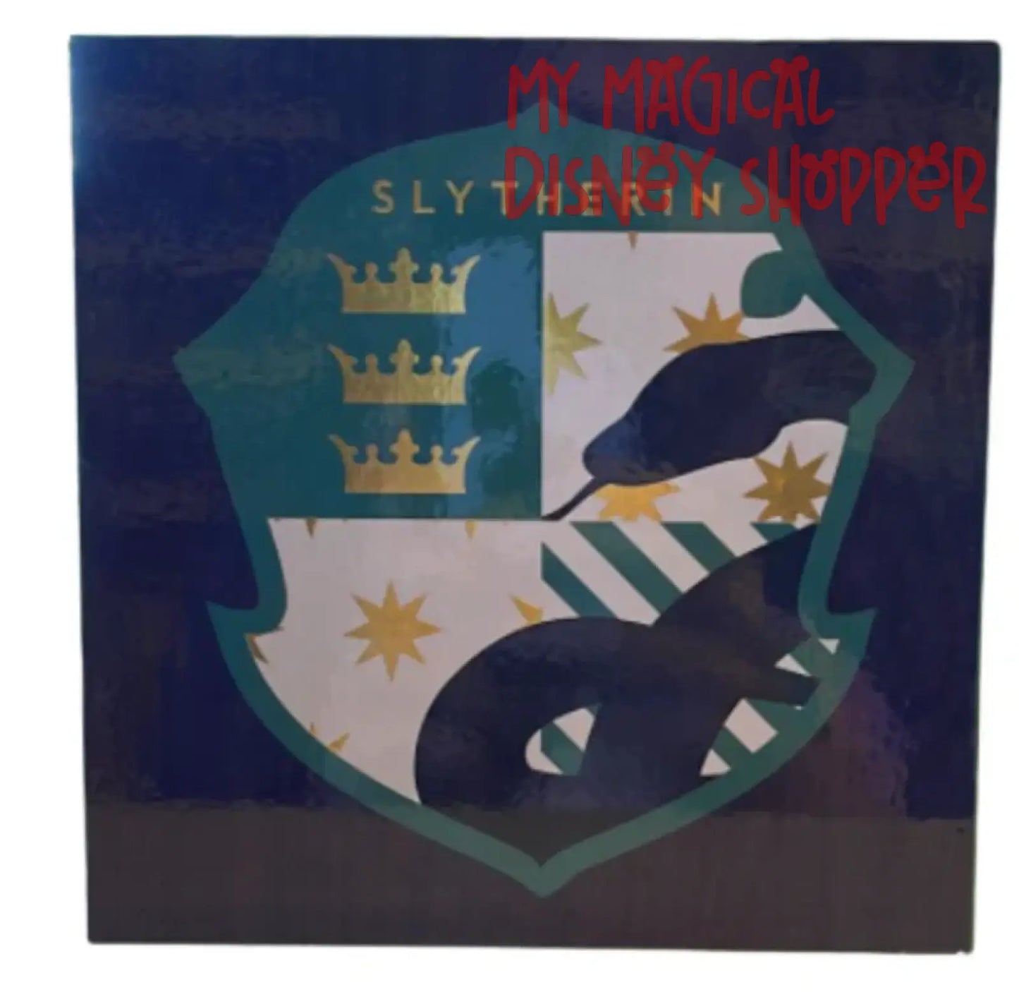 Universal Studios Harry Potter Slytherin Wooden Sign