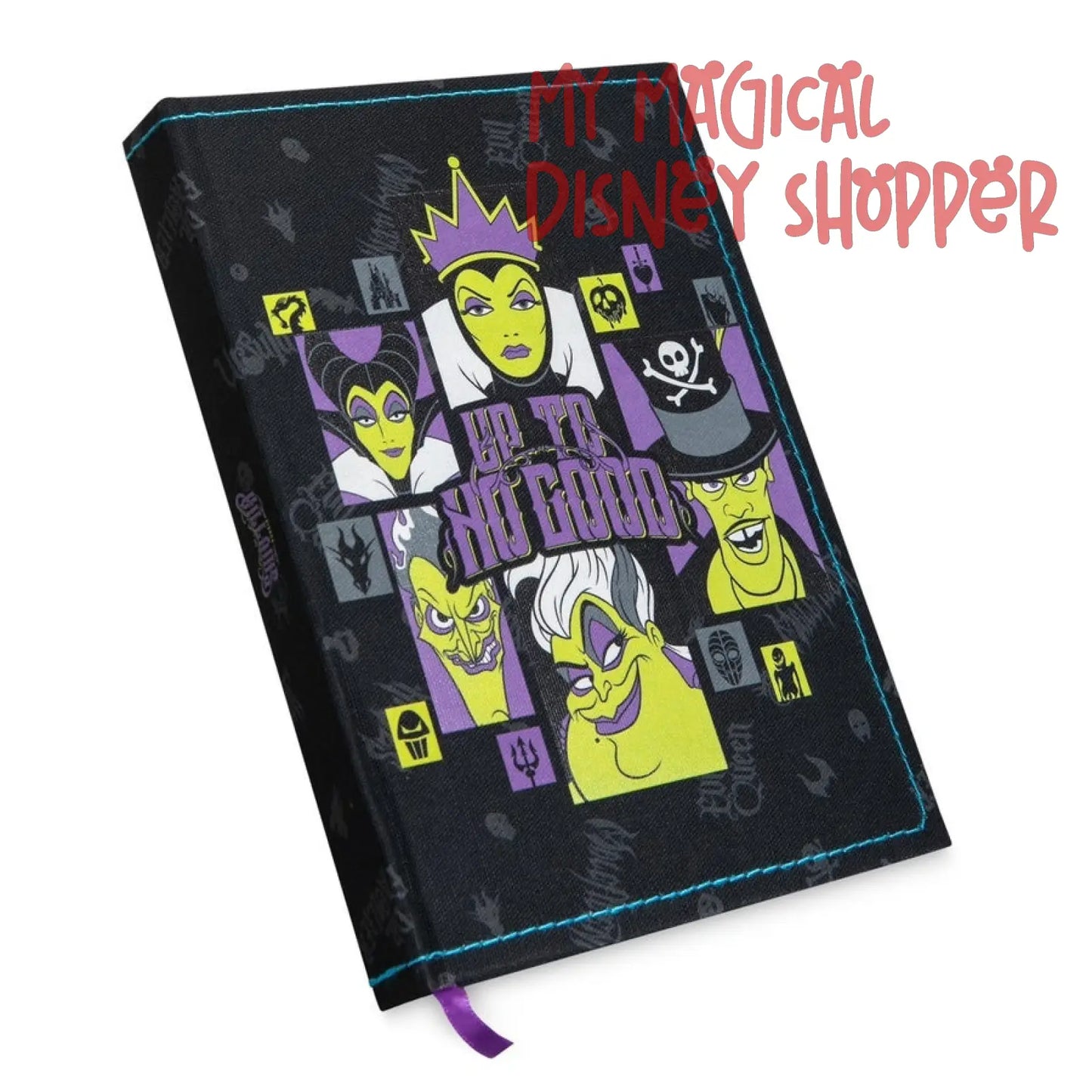 Up to No Good Disney Villains Journal - Evil Queen, Maleficent, Dr. Facilier, Ursula & Hades