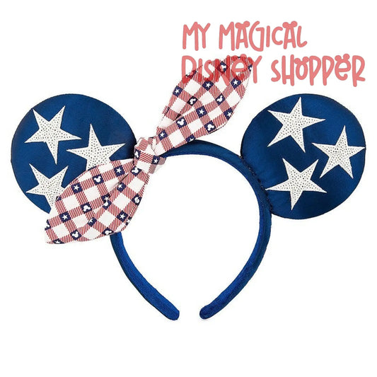 USA Americana Disney Minnie Ears Headband - All American Girl