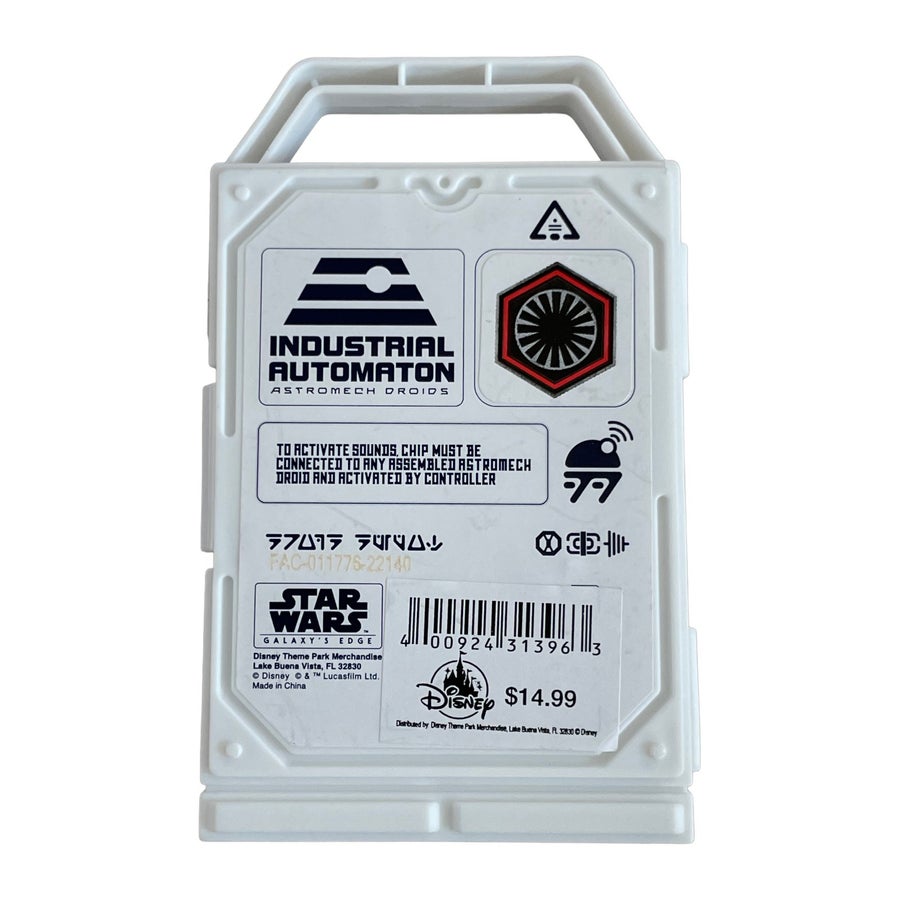 Disney Astromech Personality Chip - Star Wars Galaxy's Edge Droid Depot - First Order - Black