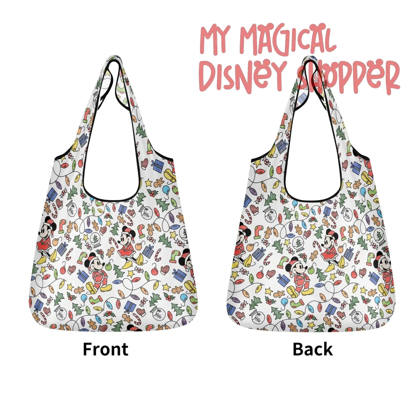 Very Merry Christmas Mouse 3 Pack of Grocery Bags