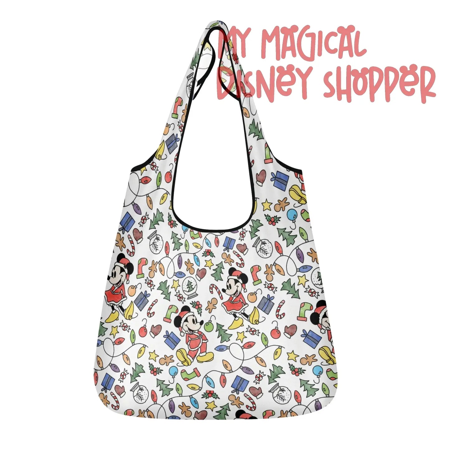 Very Merry Christmas Mouse 3 Pack of Grocery Bags