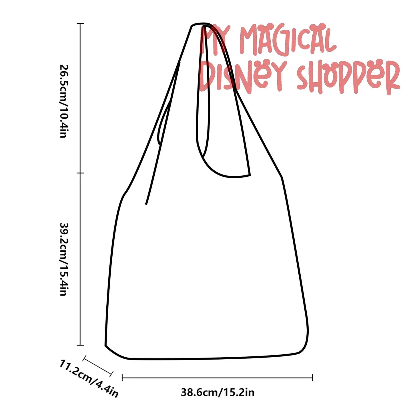 Very Merry Christmas Mouse 3 Pack of Grocery Bags