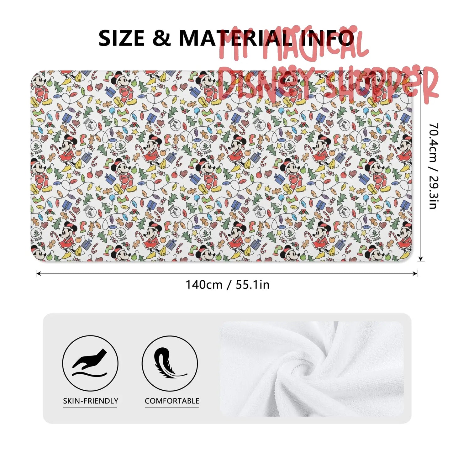 Very Merry Christmas Mouse Bath Towel