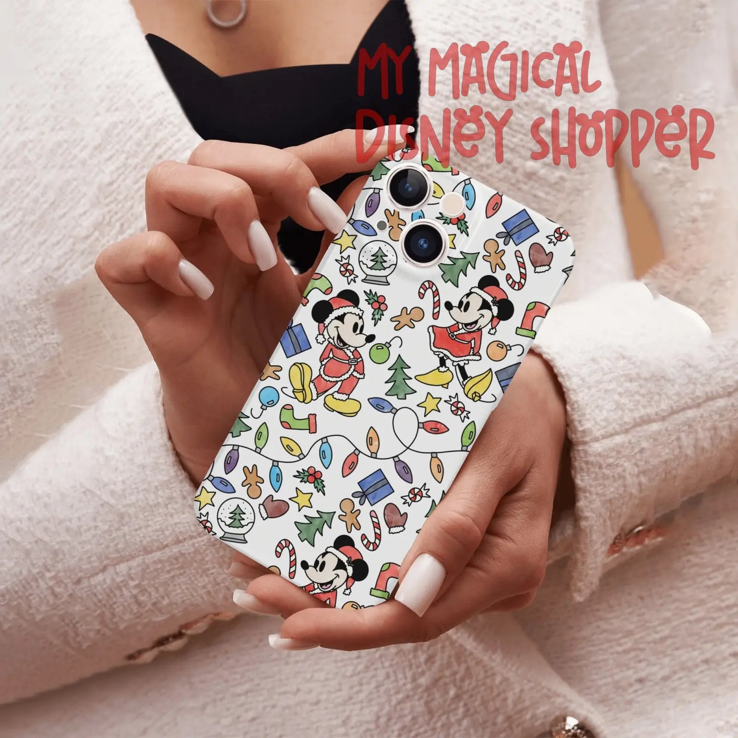 Very Merry Christmas Mouse iPhone 13 Mini Phone Case