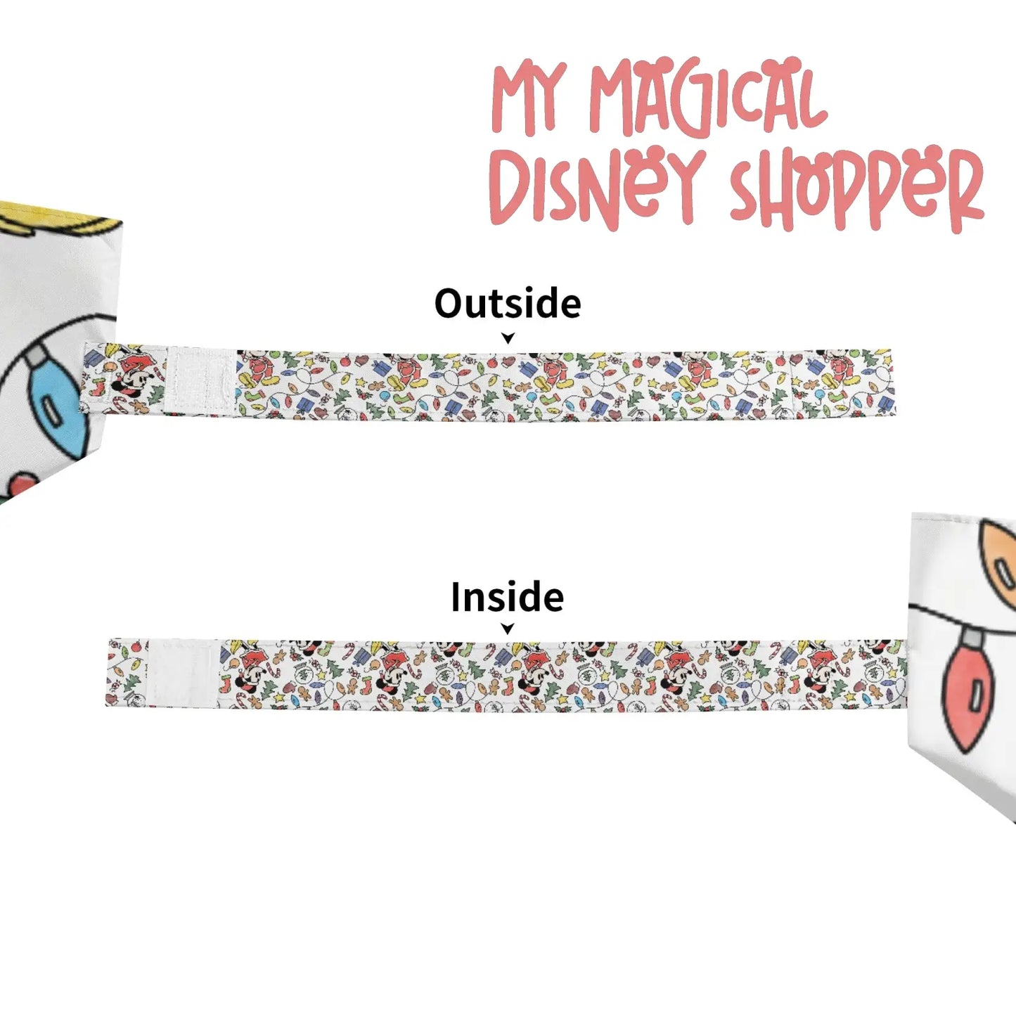 Very Merry Christmas Mouse Lightweight Auto Open & Close Umbrella Printing Outside