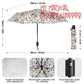 Very Merry Christmas Mouse Lightweight Auto Open & Close Umbrella Printing Outside