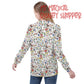Very Merry Christmas Mouse Womens All Over Print Crew Neck Streetwear Sweatshirt