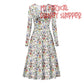 Very Merry Christmas Mouse  Womens Long Sleeves Flowy Long Dress