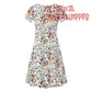 Very Merry Christmas Mouse Womens Short Sleeve Ruffle Dress