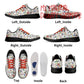 Very Merry Christmas Party Mouse Adults Soft EVA & Jersey Fleece Fabric for Flat Tennis Shoes Athletic Shoes