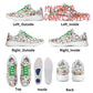 Very Merry Christmas Party Mouse Adults Soft EVA & Jersey Fleece Fabric for Flat Tennis Shoes Athletic Shoes