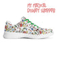 Very Merry Christmas Party Mouse Adults Soft EVA & Jersey Fleece Fabric for Flat Tennis Shoes Athletic Shoes