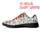 Very Merry Christmas Party Mouse Adults Soft EVA & Jersey Fleece Fabric for Flat Tennis Shoes Athletic Shoes