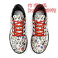 Very Merry Christmas Party Mouse Adults Soft EVA & Jersey Fleece Fabric for Flat Tennis Shoes Athletic Shoes