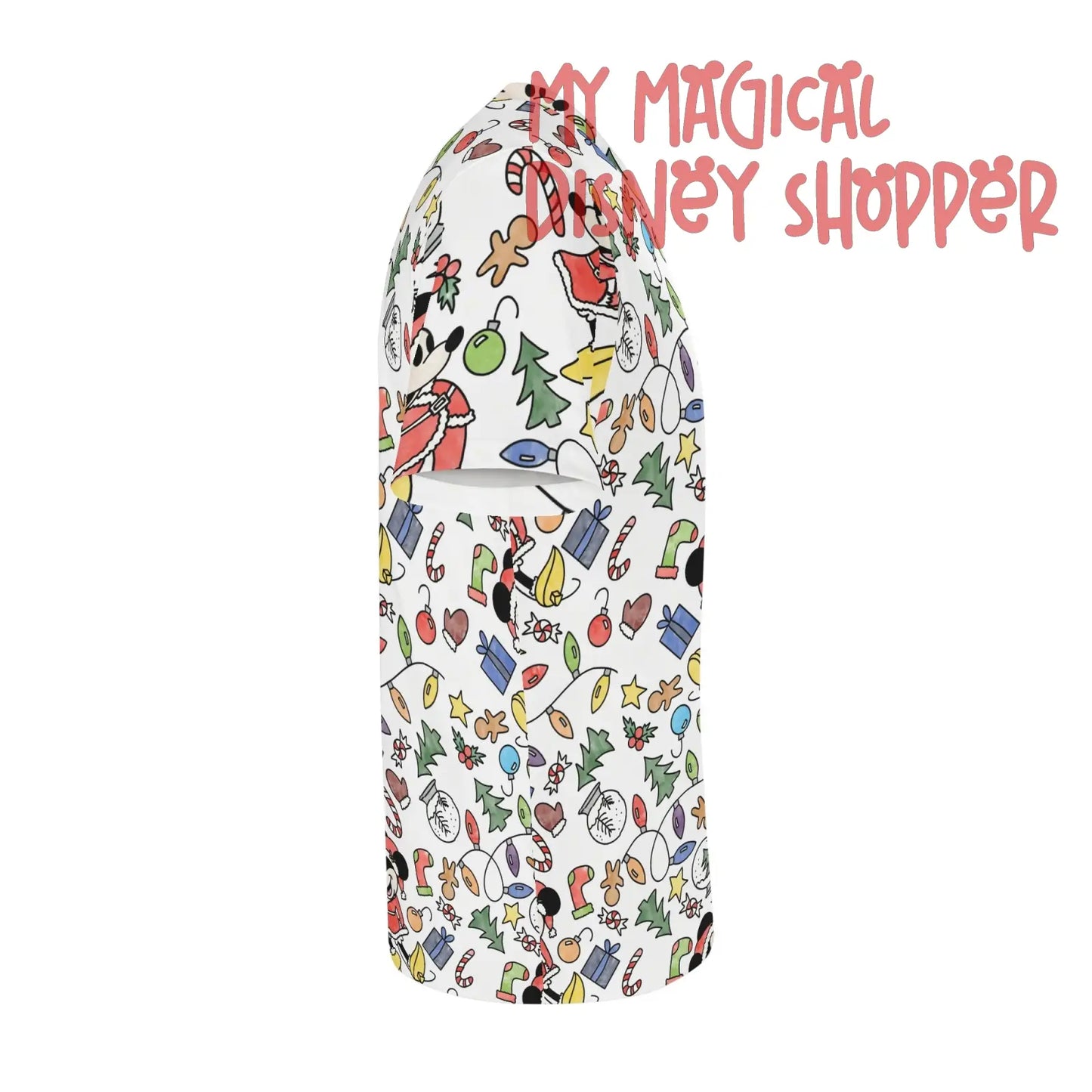 Very Merry Christmas Party Mouse Childrens Sleepwear Short Sleeve Shirt and Long Pants Set