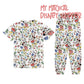 Very Merry Christmas Party Mouse Childrens Sleepwear Short Sleeve Shirt and Long Pants Set