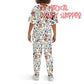 Very Merry Christmas Party Mouse Childrens Sleepwear Short Sleeve Shirt and Long Pants Set