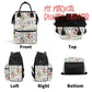 Very Merry Christmas Party Mouse Diaper and Nursing Backpack Bag
