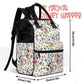 Very Merry Christmas Party Mouse Diaper and Nursing Backpack Bag