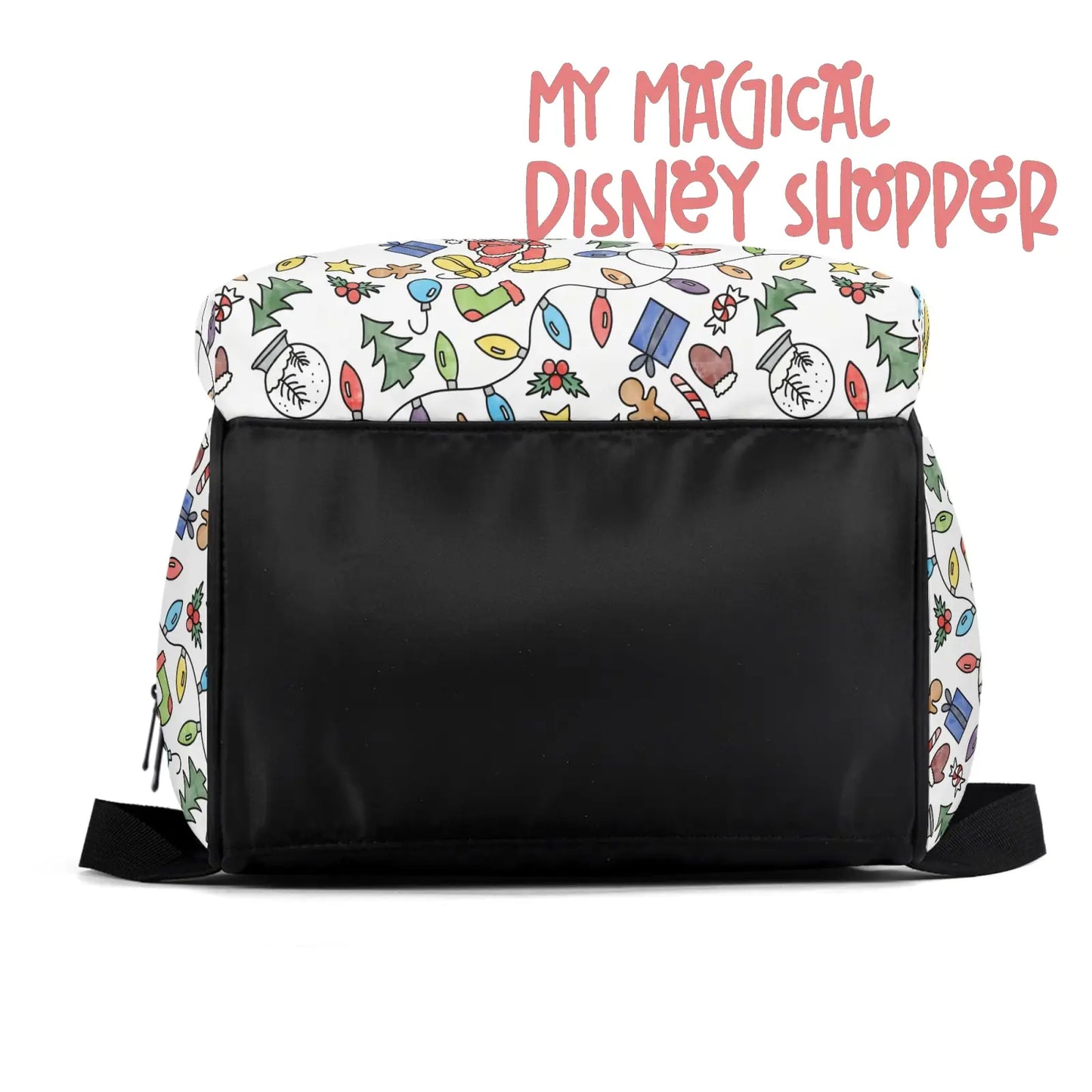 Very Merry Christmas Party Mouse Diaper and Nursing Backpack Bag