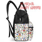 Very Merry Christmas Party Mouse Diaper and Nursing Backpack Bag