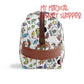 Very Merry Christmas Party Mouse Travel PU Leather Toiletry and Makeup Cometic Organizer Bag