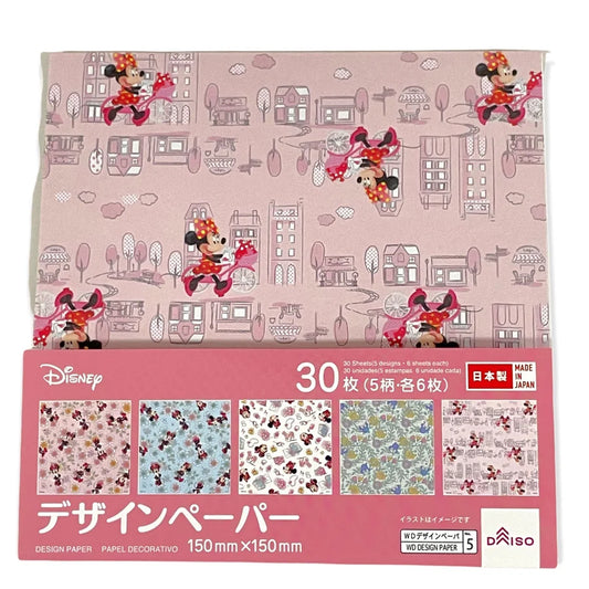 Minnie Mouse Japanese Origami Folding Paper - 30 Sheet
