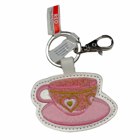 Alice in Wonderland Tea Cup Let's Go For A Spin Disney Keychain Keyring