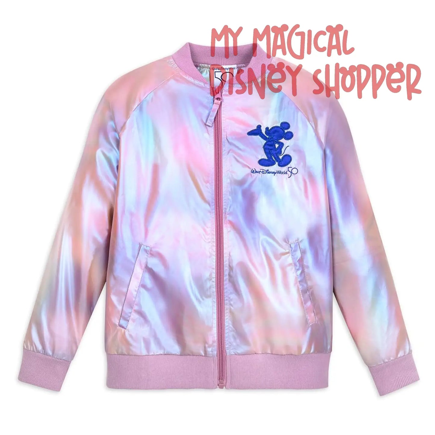 Walt Disney World 50 Mickey Mouse EARidescent Varsity Kids Jacket Kids