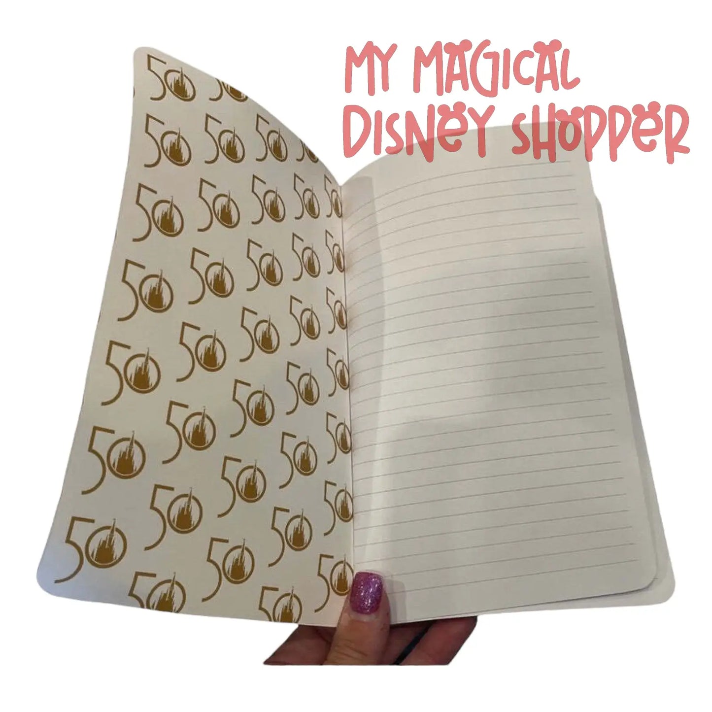 Walt Disney World 50th Anniversary Cinderella Castle Reflection Notebook