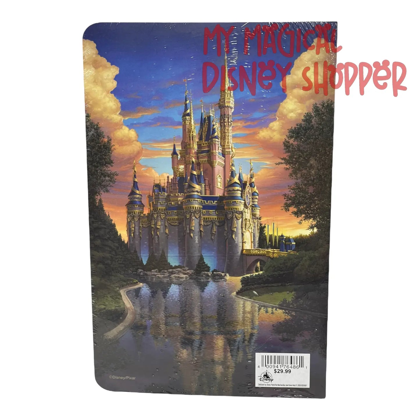 Walt Disney World 50th Anniversary Cinderella Castle Reflection Notebook