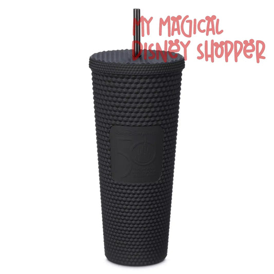 Walt Disney World 50th Anniversary Geometric Starbucks Tumbler with Straw – Black