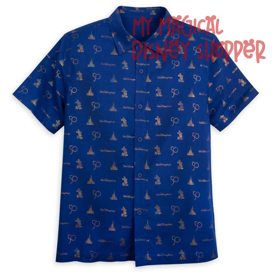 Walt Disney World 50th Anniversary Woven Shirt for Men