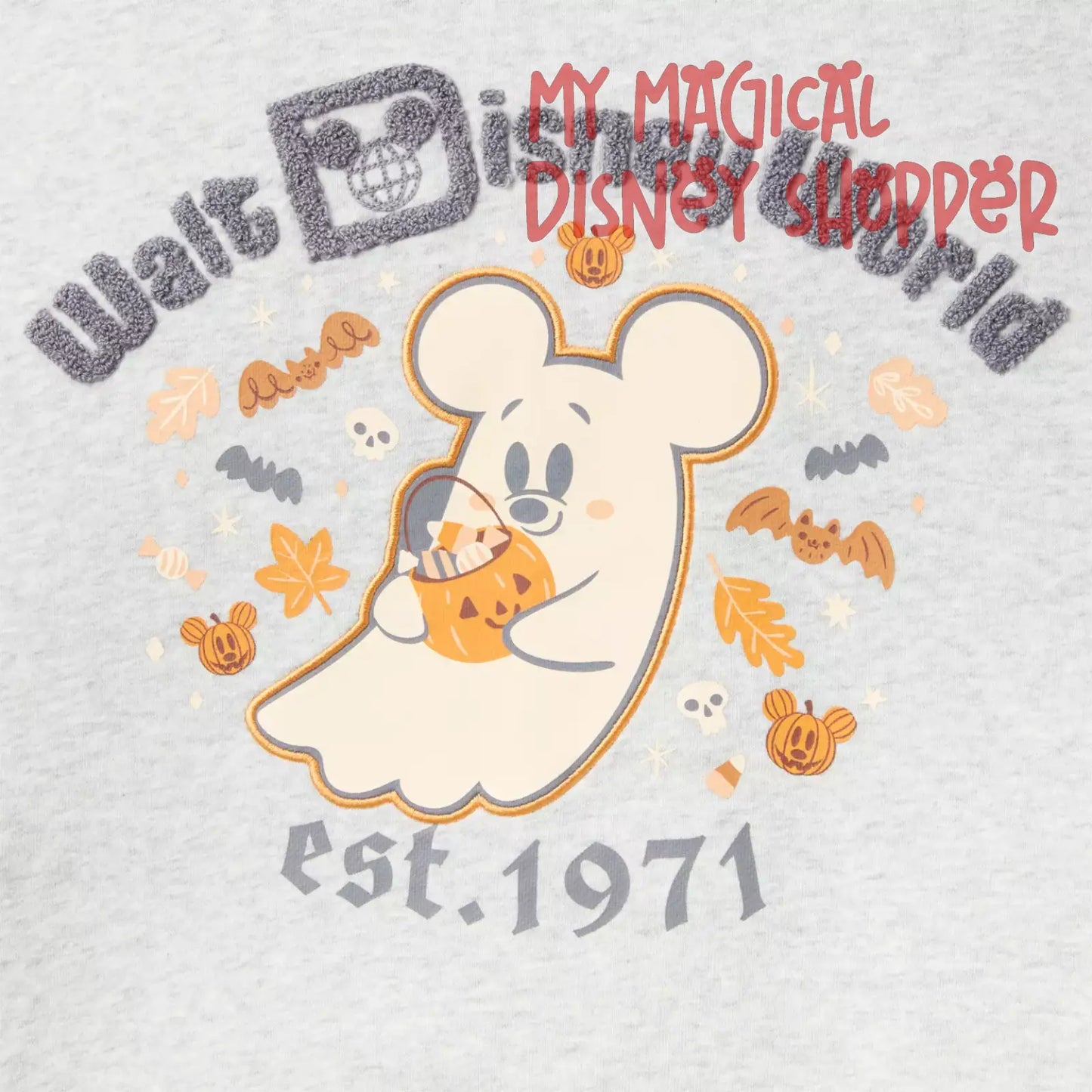 Walt Disney World Mickey Mouse Cutie Ghost Pullover Sweatshirt for Women