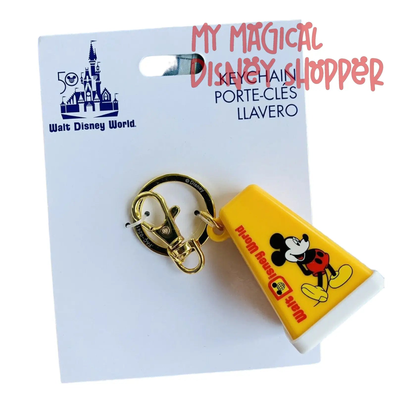 Walt Disney World Vault Collection 50th Mickey Mouse Viewfinder Keycha ...