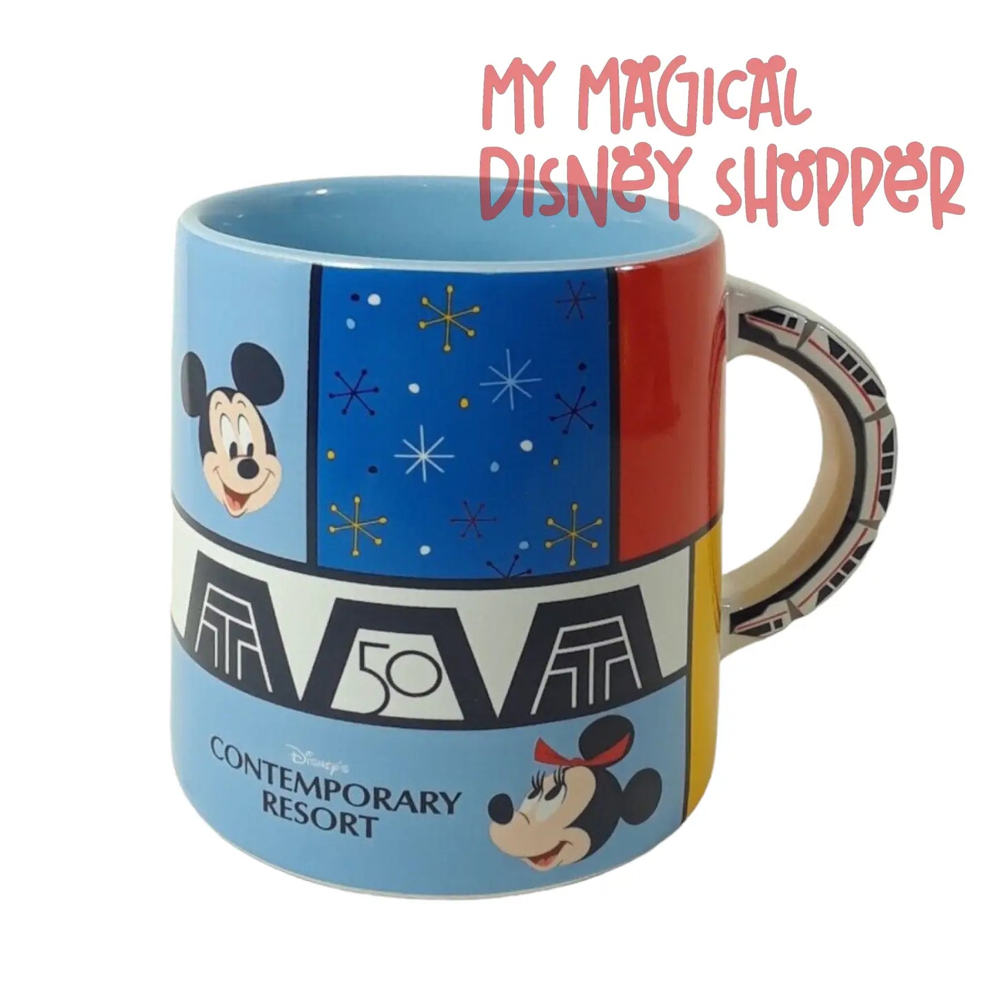 WDW 50th Anniversary Contemporary Resort Monorail Coffee Mug