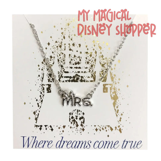 Wedding Mrs Minnie Silver Necklace