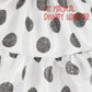 White and Black Mickey Mouse Polka Dot Dress for Kids