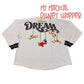 White Cuffed Disney Cruise Line Disney Dream Adult Spirit Jersey - Adult Small