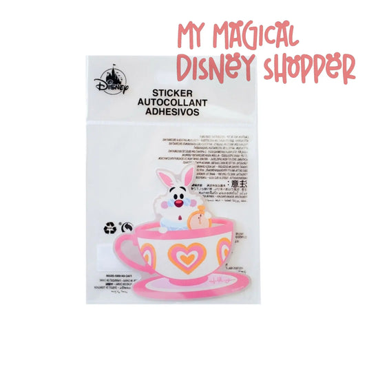 White Rabbit Tea Cup Disney Sticker By Jerrod Maruyama