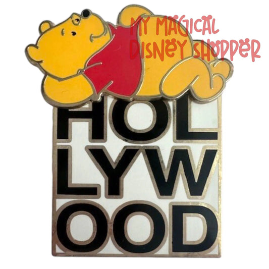 Winnie the Pooh Hollywood Block Pin - Disney Studio Store Hollywood Exclusive