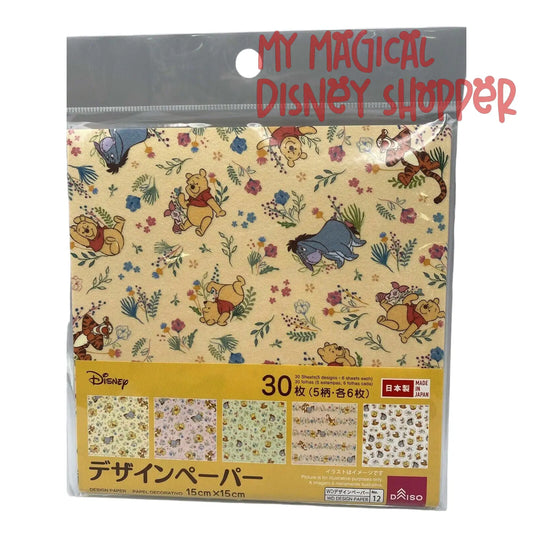 Winnie the Pooh Origami Folding Paper - 30 Sheet Version