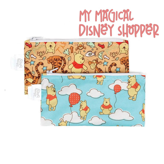 Winnie the Pooh Reusable Snack Bag, Small 2-Pack