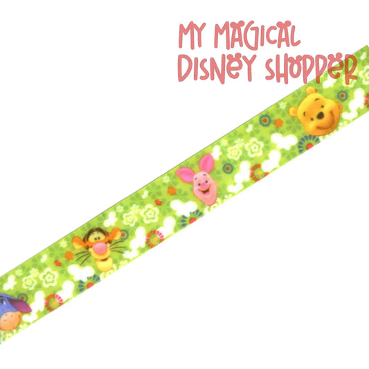 Winnie The Pooh Satin Ribbon - 3 Yards - 1 inch